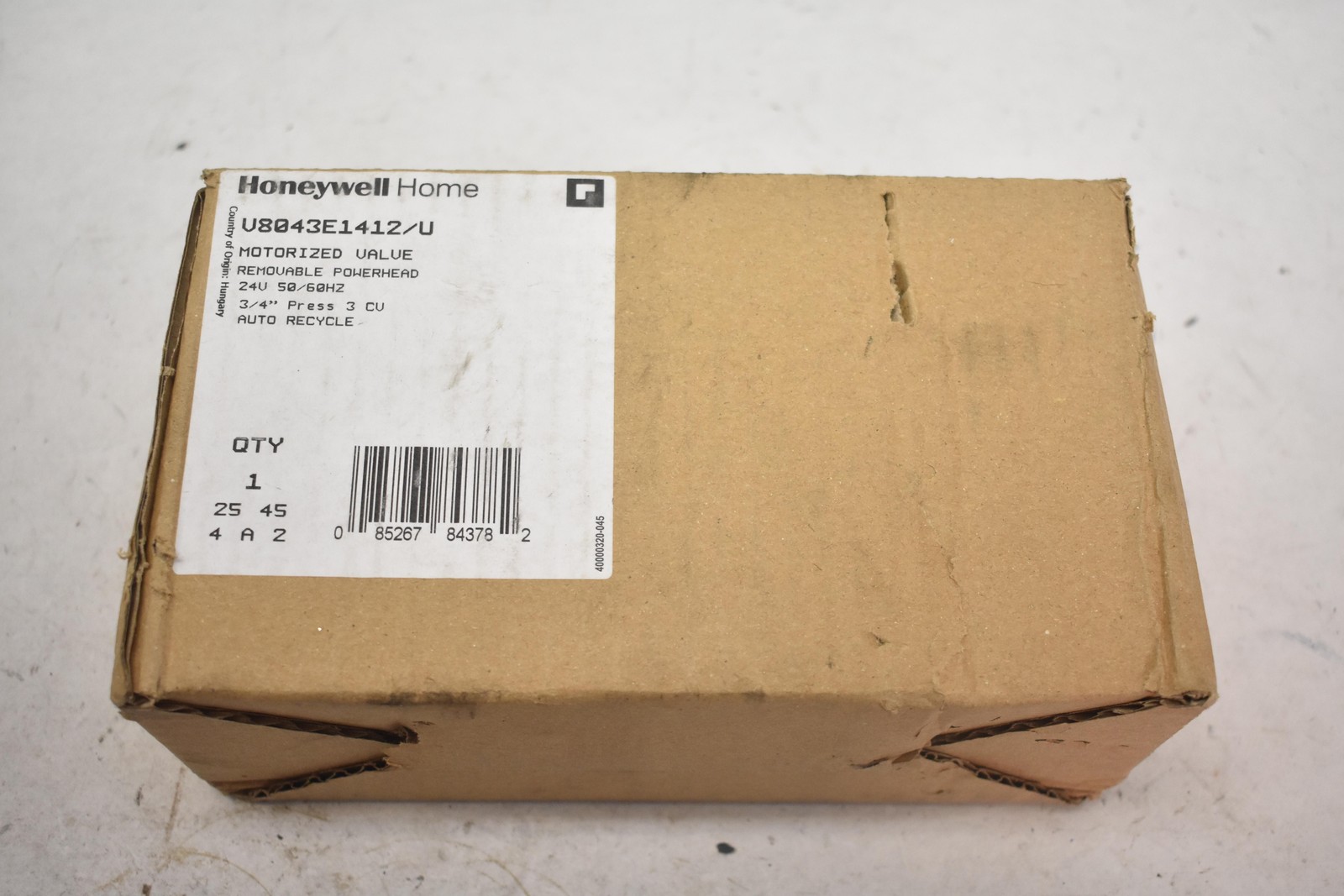 Honeywell Home V8043E1412/U Motorized Zone Valve 3/4 In Press Brass Hungary HVAC