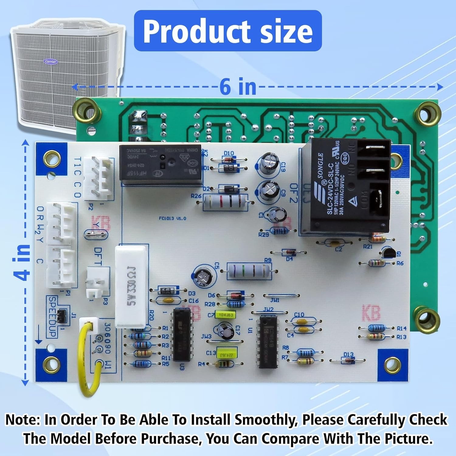 HK32EA001 HVAC Defrost Timer Control Board for Carrier/Bryant/Payne Heat Pumps