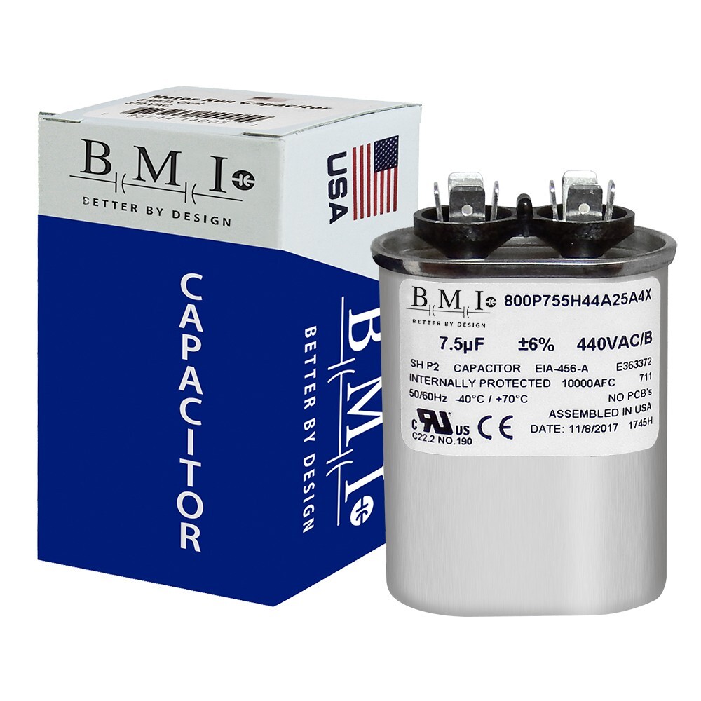 MARS USA 14031 7.5 MFD 440/370V Motor Run Oval Capacitor