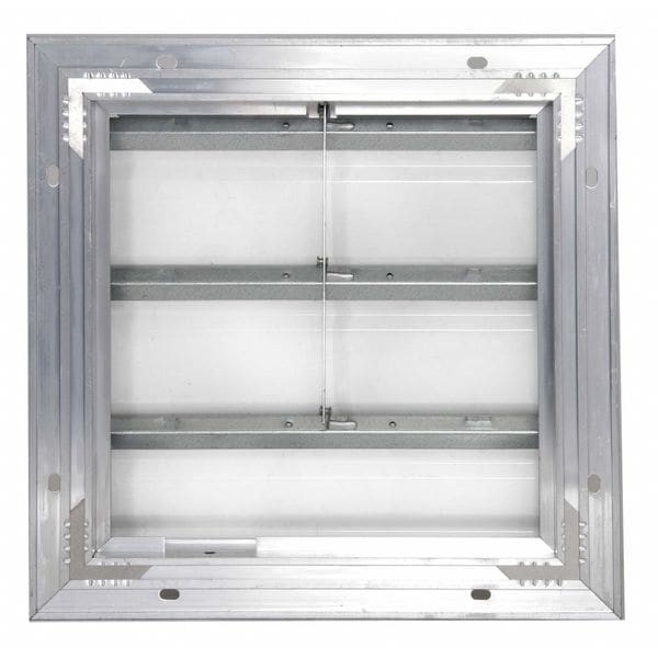 Dayton 4C555 10 In 13″H-W 5.75″L Aluminum Backdraft Damper, 10-1/2 In X 10-1/2