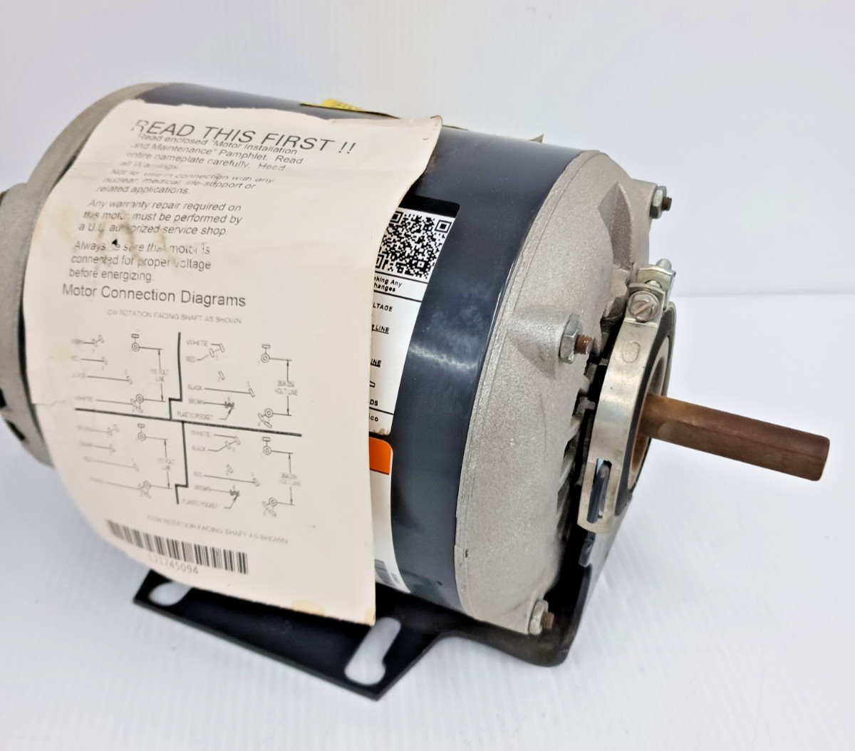 New Dayton 1/4 HP Ac Fan & Blower Motor 3ZP92BG 115/208-230 Vac 1 Phase 48Z 1725