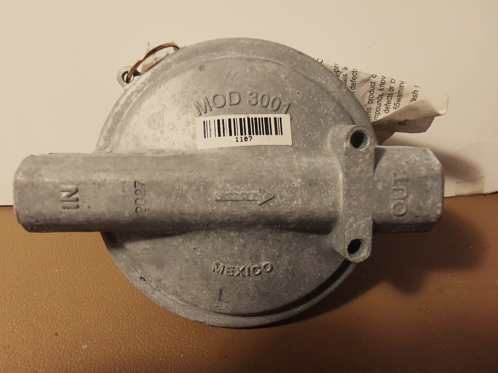 Lot 6–PRECIMEX MOD 3001 Aluminum Gas Regulator NPT Connection Mexico Silver LP