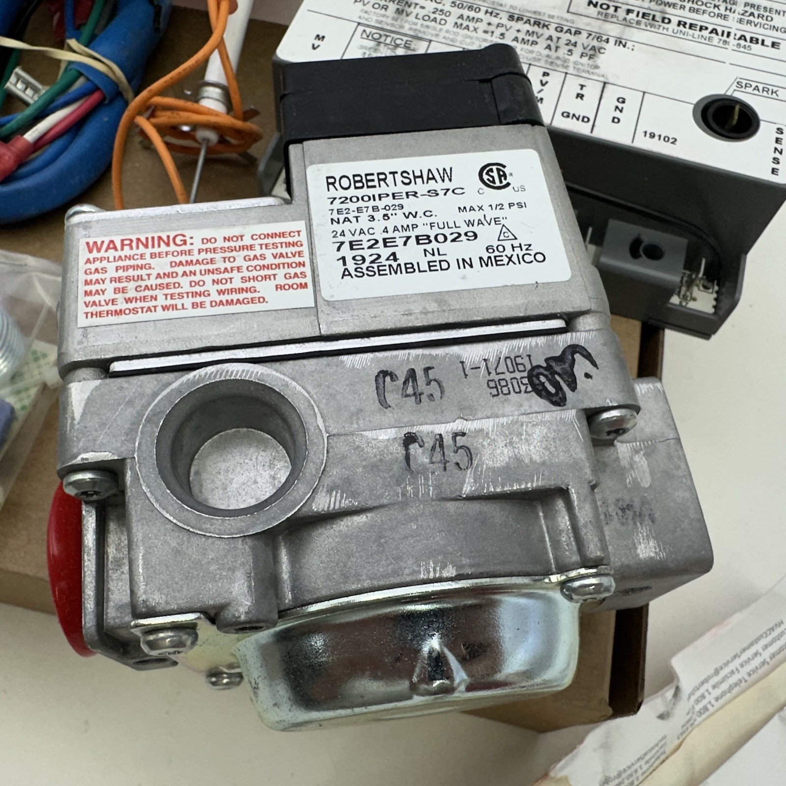 Robertshaw 712-008 Intermittent Pilot Ignition System Universal Kit Nat LP Gas