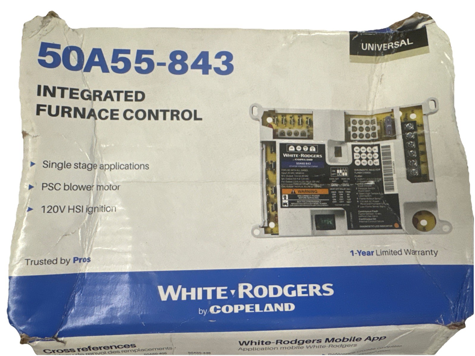 50A55-843 Ignition Control Module Universal Furnace Control Board Lennox White-R
