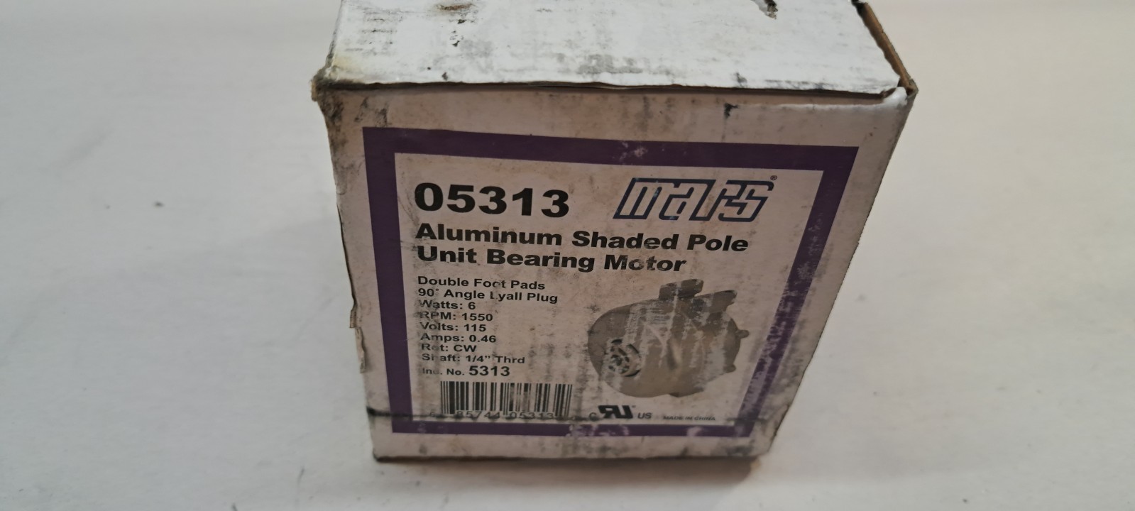 MARS ALUMINUM SHADED POLE UNIT BEARING CONDENSER MOTOR 05313 & 85111 – Tested