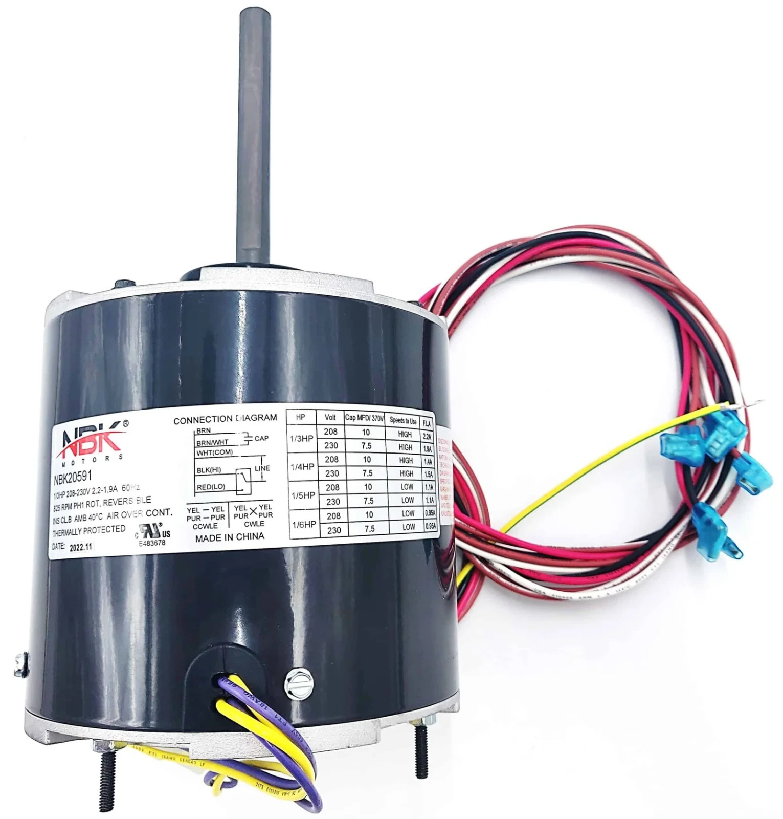 TEGRO REPLACEMENT for FASCO D2826 Condenser Fan Motor, 1/3-1/6HP
