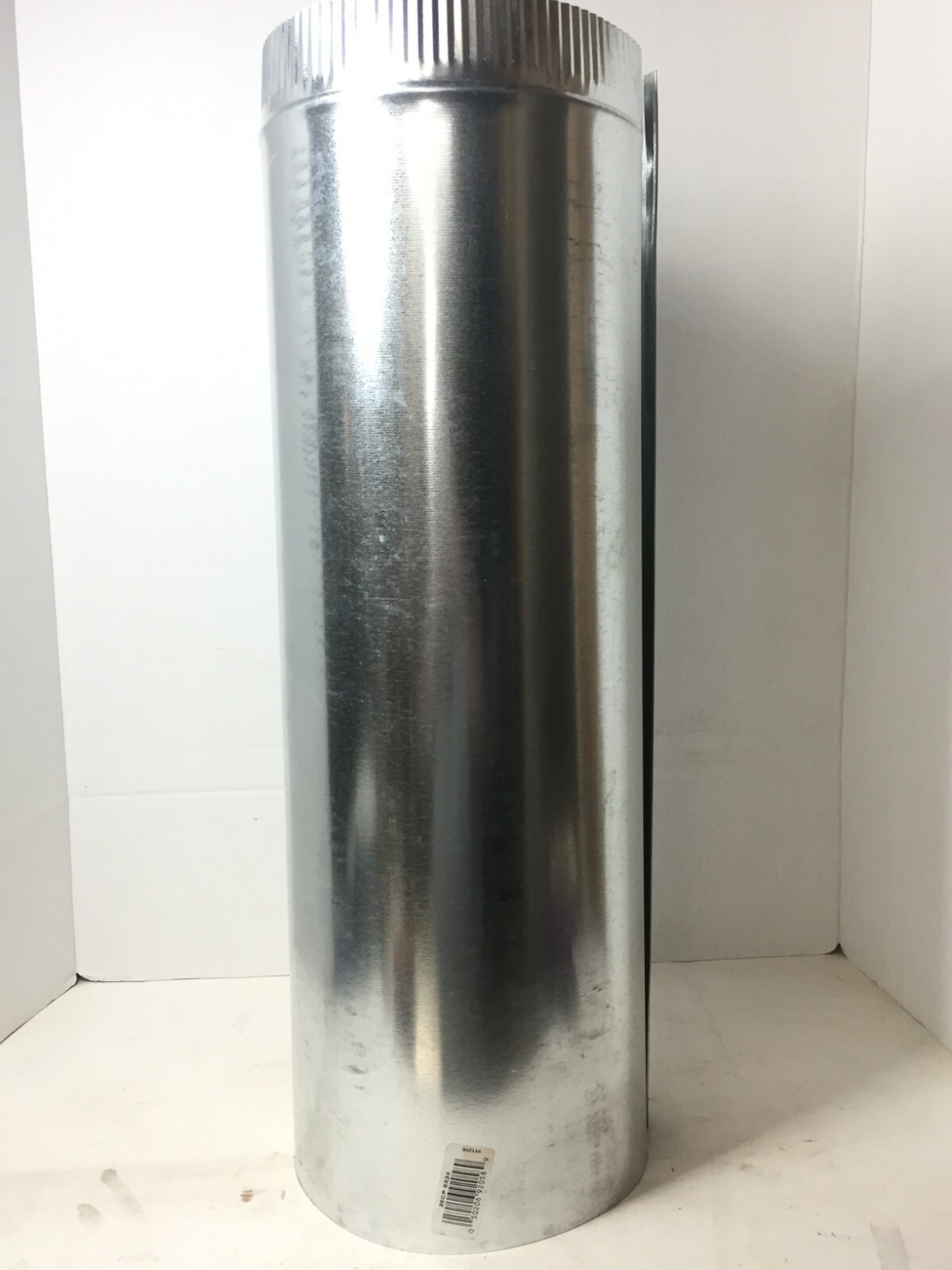 2 pcs Master Flow 8 in. x 2 ft. Round Metal Duct Pipe Snap-lock Galvanized Steel