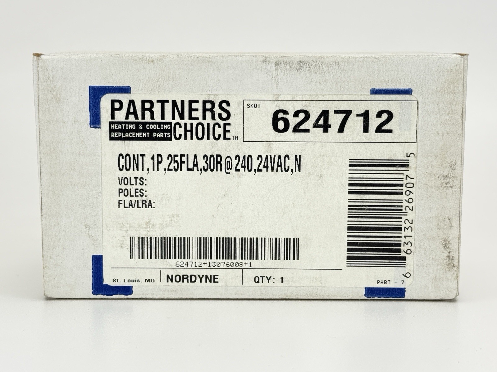 OEM NORDYNE 624712 CONTACTOR HVAC USA SELLER FREE SHIPPING