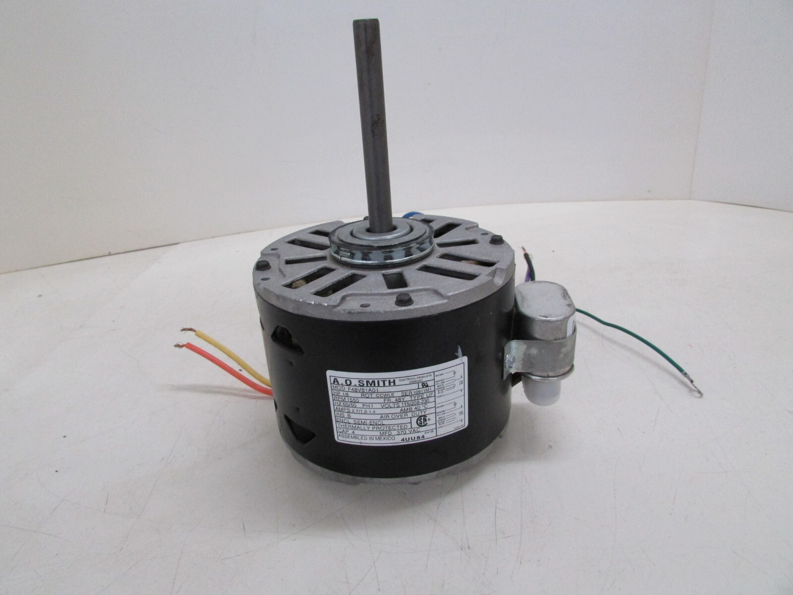 New. Direct Drive Blower 1/8 HP 1,550 RPM Motor 1 Speed Open Air-Over Ring Mount