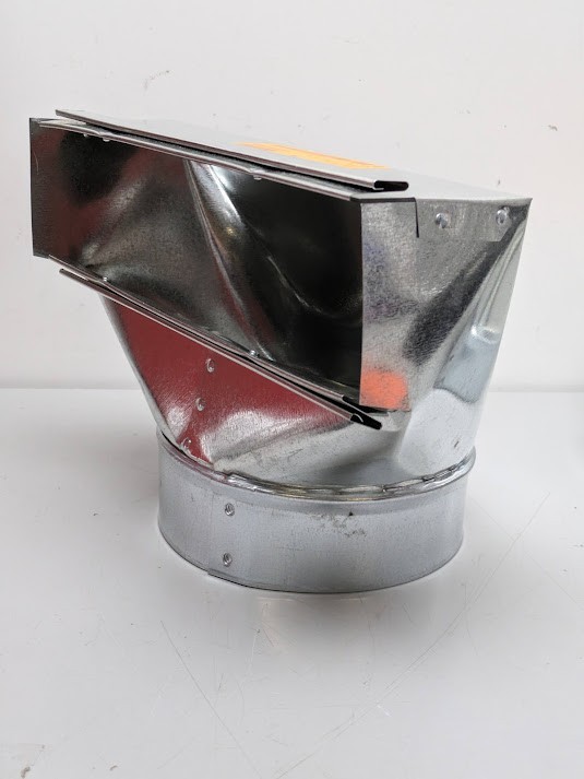 Master Flow Stack Boot 10 in. x 3-1/4 in. to 6 in. 90 Degree Galvanized Steel