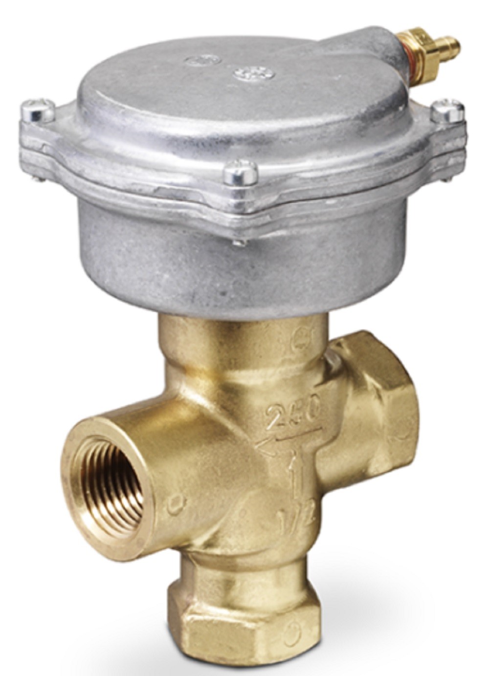 Siemens 257-02064B 3-Way 1/2″ Terminal Unit Valve, Cv 0.4, Mixing, Linear, F x F