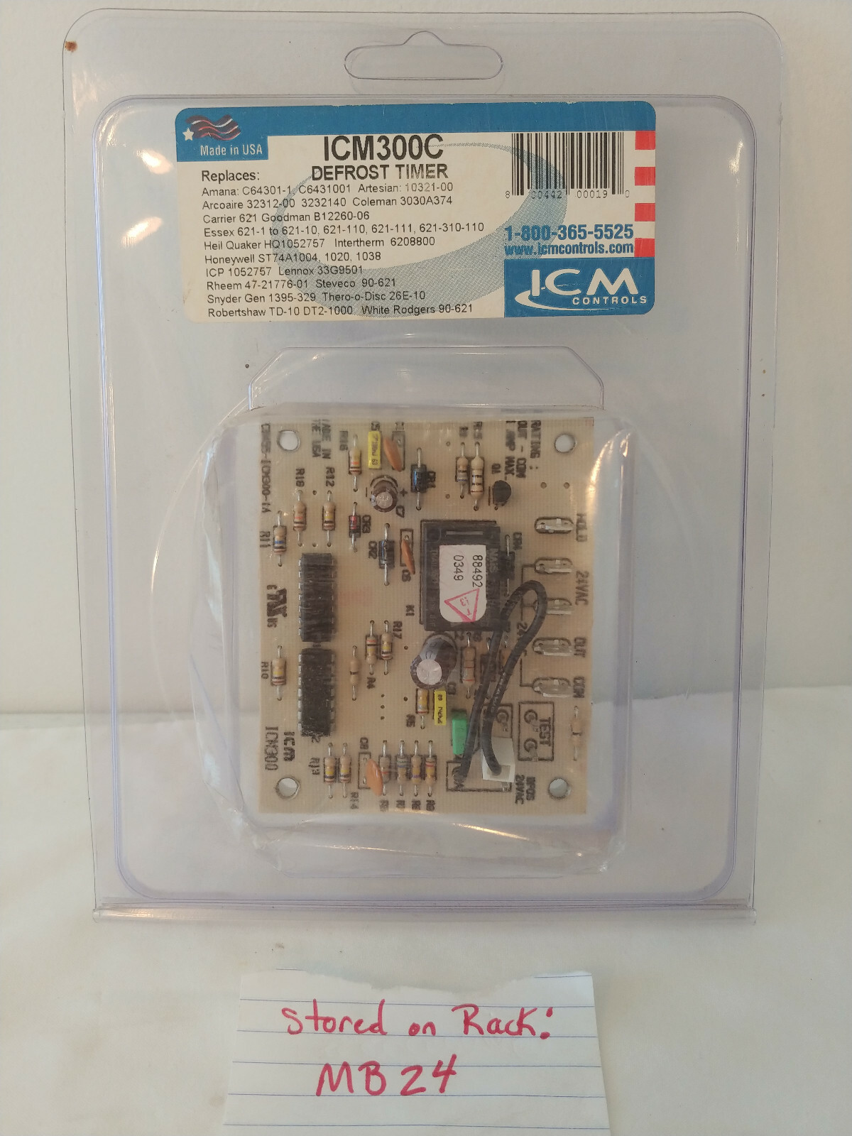 ICM300C Defrost Timer Replaces: (C64301-1, 323-00, 621, HQ1052757, ST74A1004)