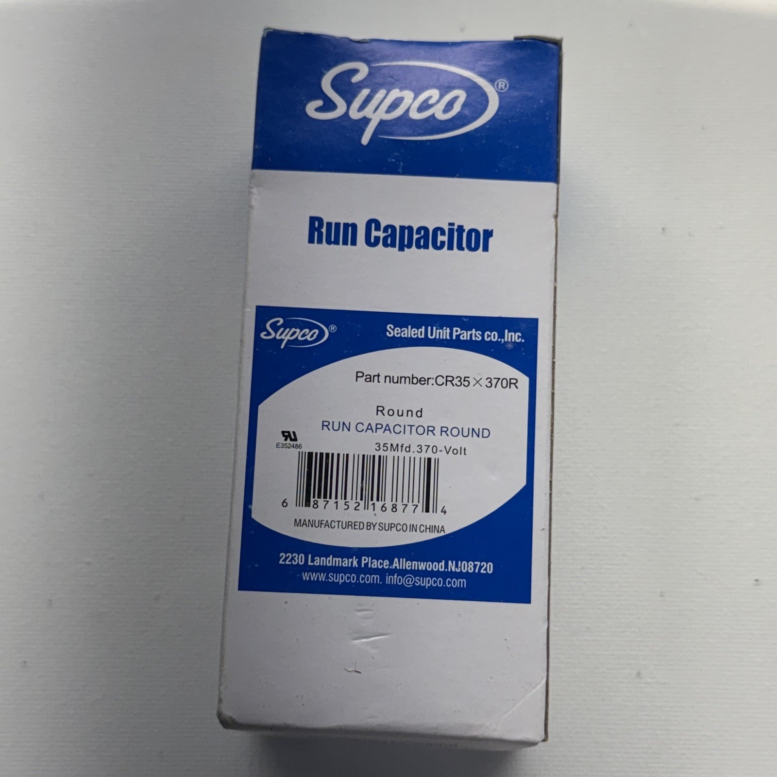 Supco 35+5 MFD 440V, CD35+5X440R ROUND DUAL RUN CAPACITOR AC/Heat Pump