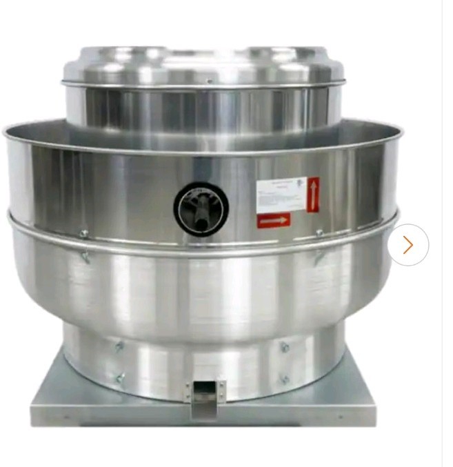 Dayton Centrifugal Upblast Exhaust Fan Aluminum 1 Phase Corded Electric