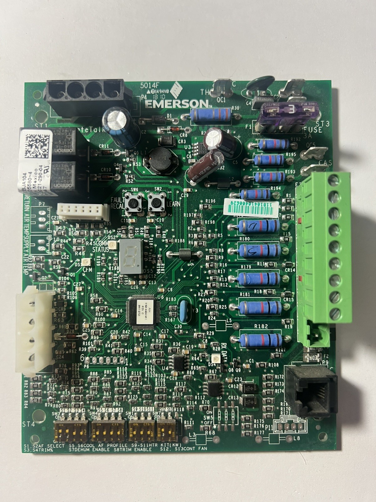 Emerson CBJA104 48C21-290-04 5001-8947 Control Circuit Board Green – Used