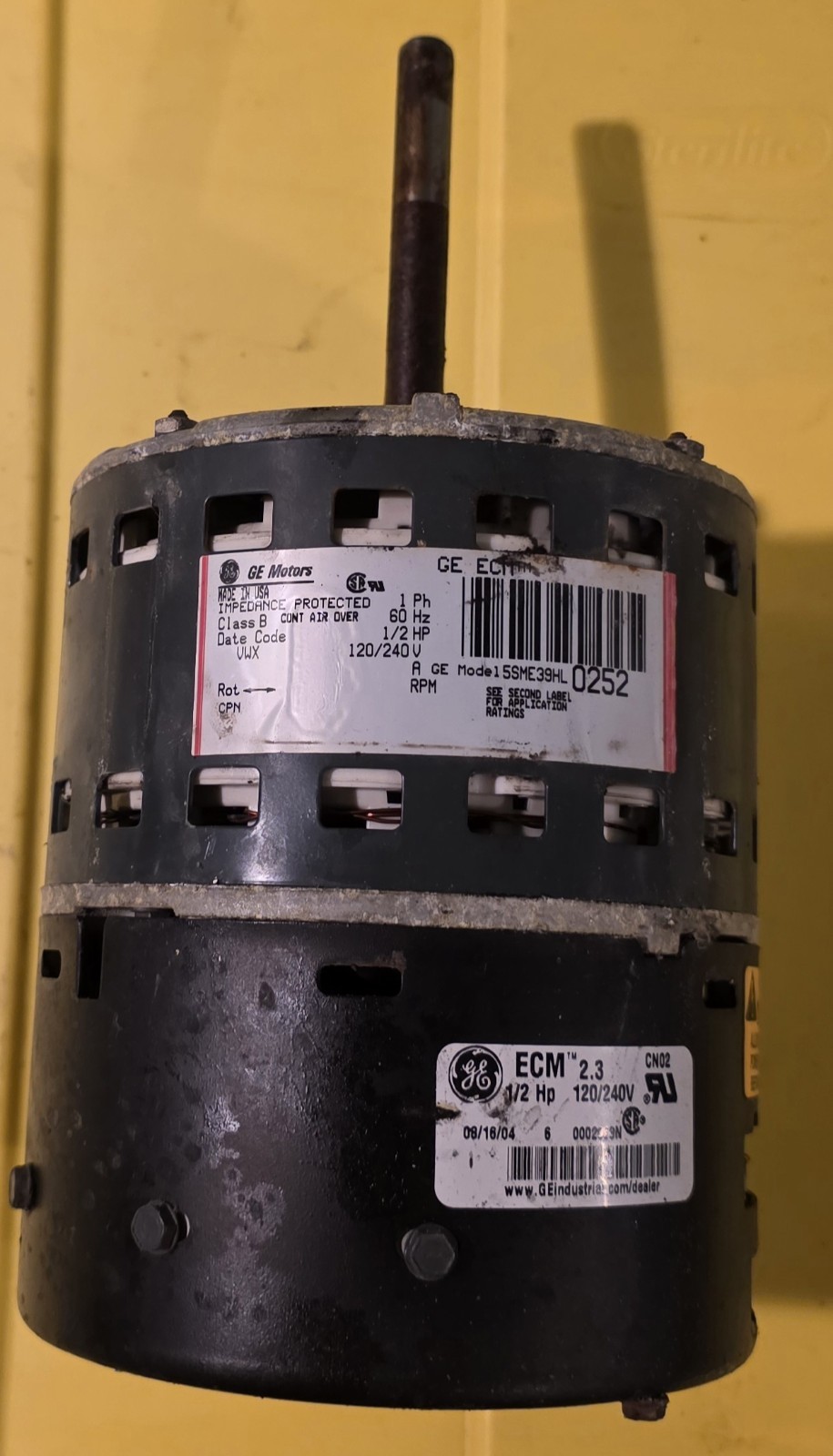 OEM GE 5SME39HL0252 ECM Blower Motor 1/2HP 120/240V Tested
