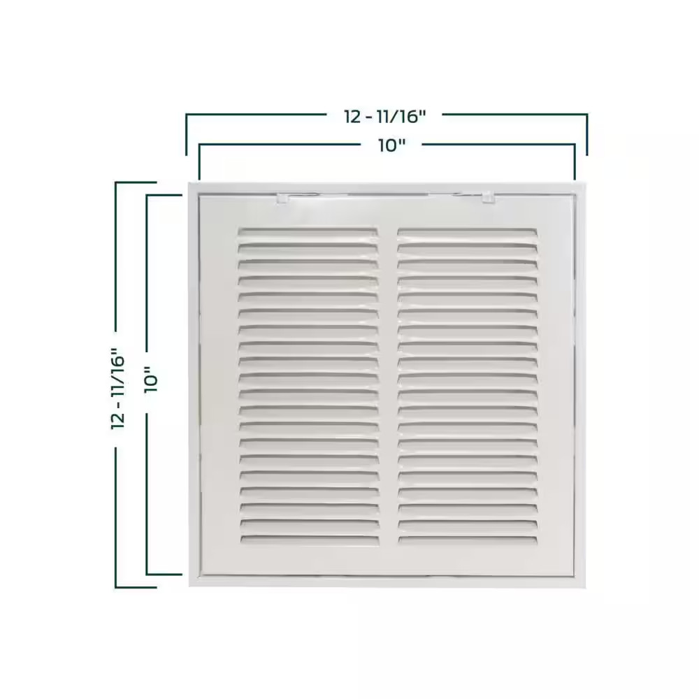 10 In. X 10 In. Steel Return Filter Grille