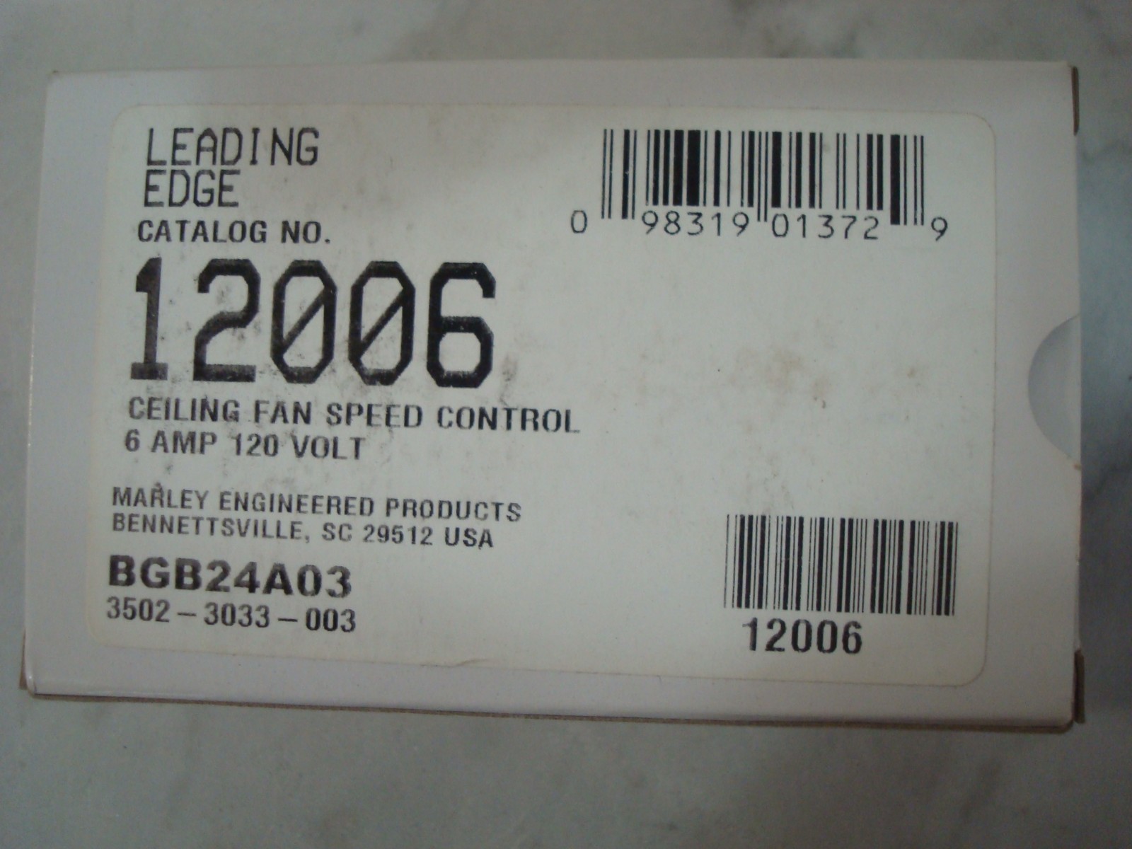 MARLEY ENGINEERED PRODUCTS 12006 / 12006 (NEW IN BOX)