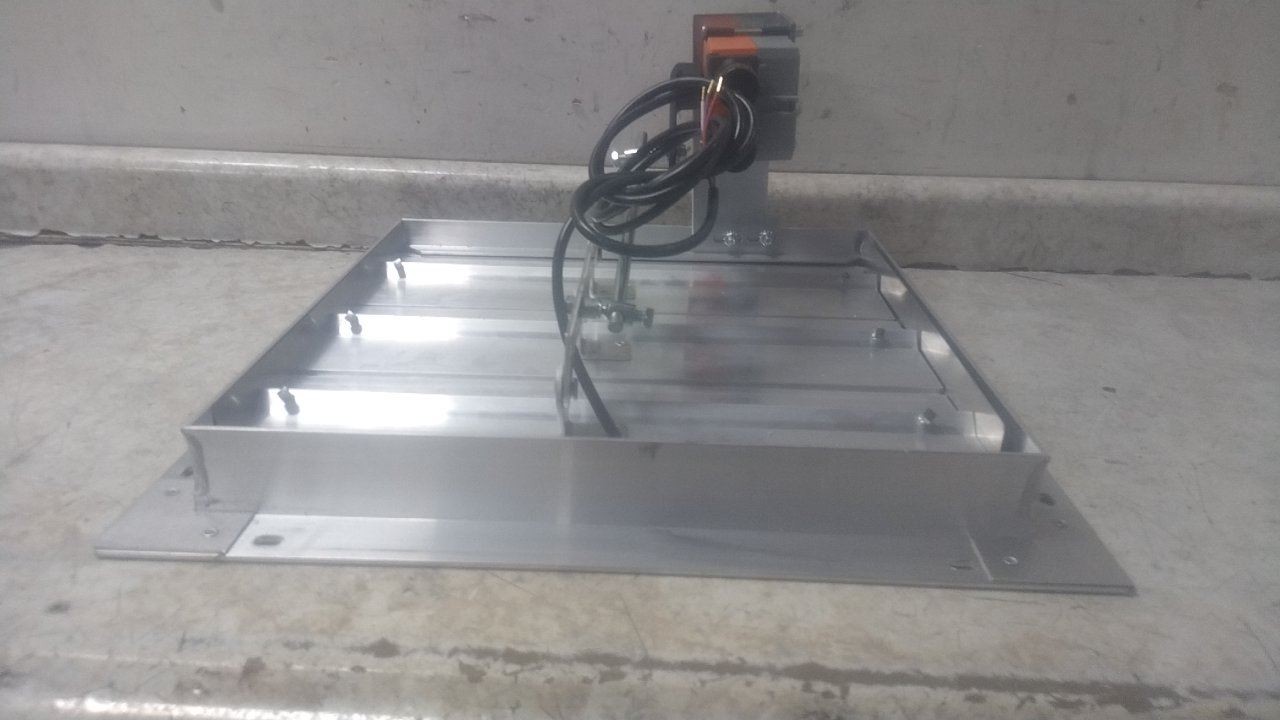 Dayton 4C560 17 In Rough Opening Length/Width 100/240V Motorized Control Damper