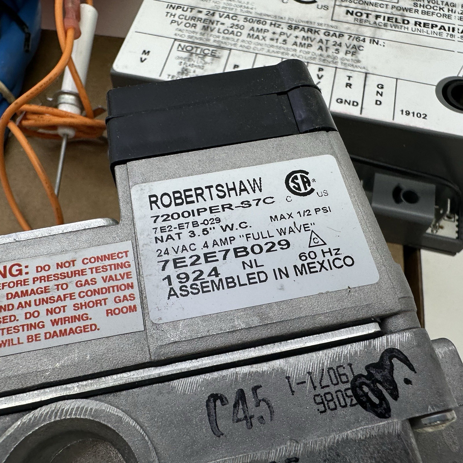 Robertshaw 712-008 Intermittent Pilot Ignition System Universal Kit Nat LP Gas