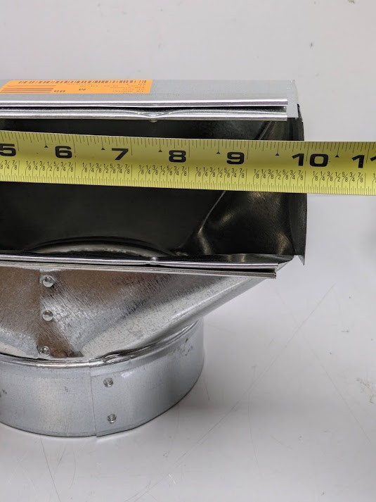 Master Flow Stack Boot 10 in. x 3-1/4 in. to 6 in. 90 Degree Galvanized Steel