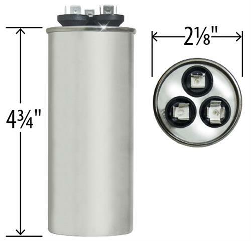 Capcom Capacitor Round 45/5 uf 440 volt Fits GE Genteq 97F9851BZ3