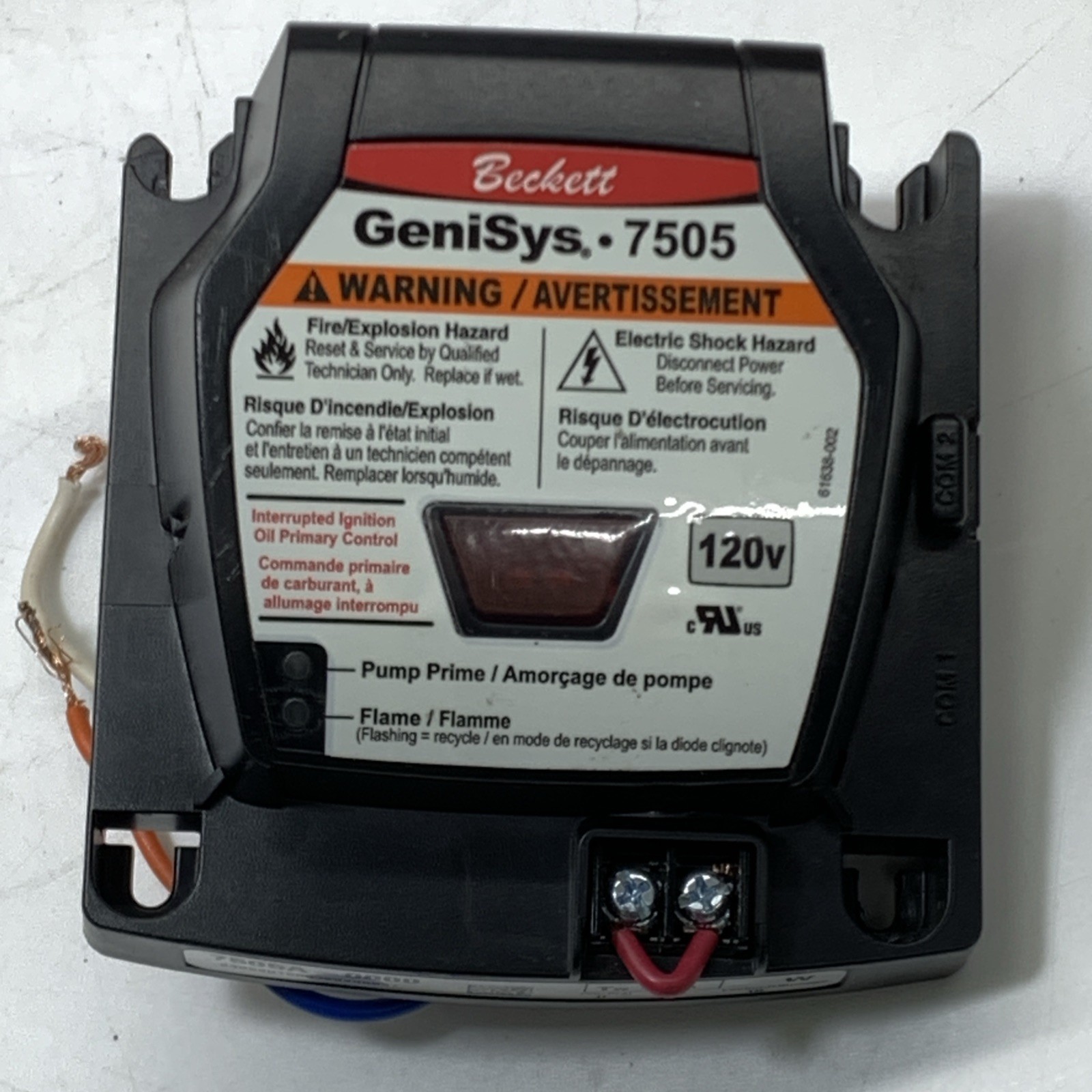 Beckett Genisys 7505 120V Oil Burner Primary Control 7505A-0000 Shipping