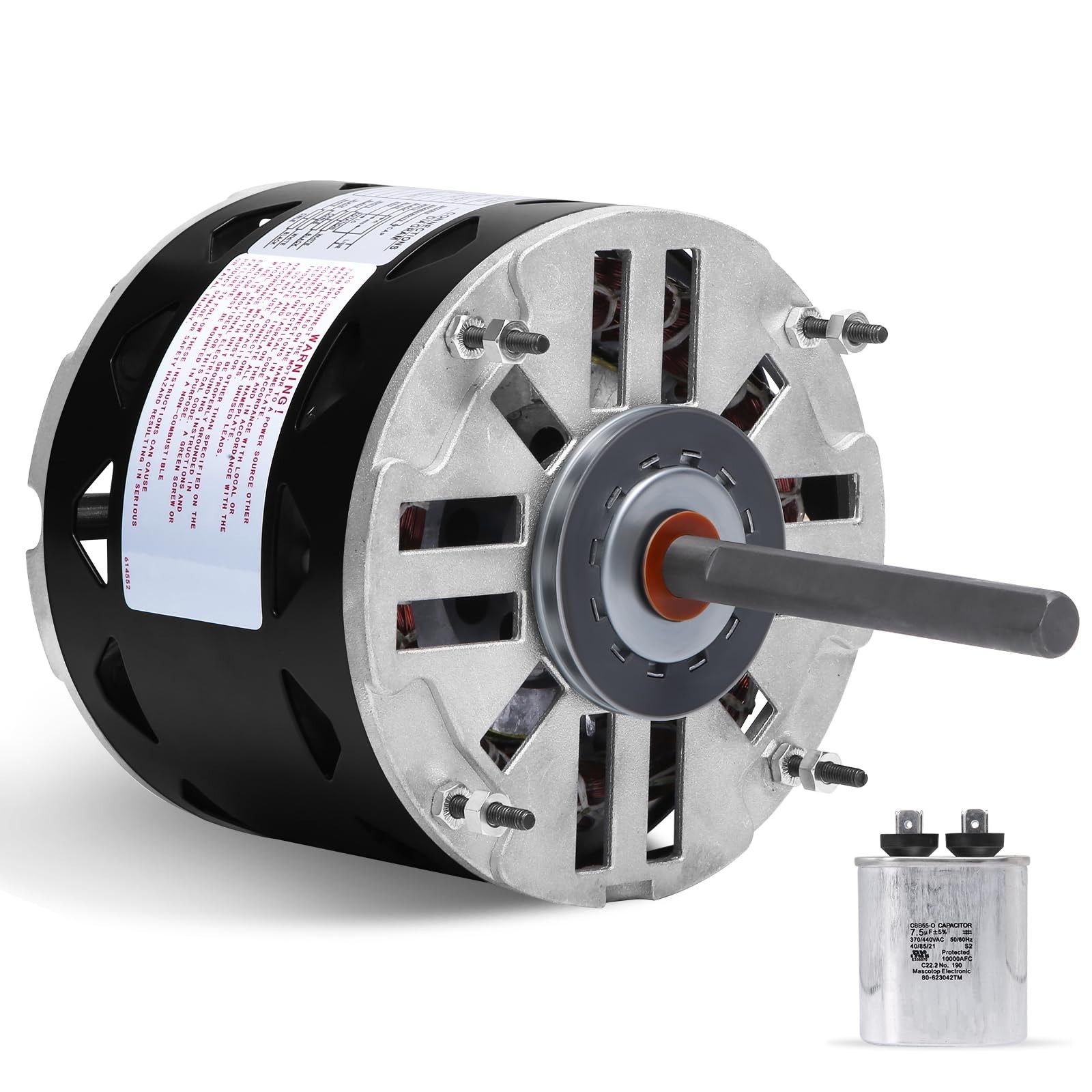 DL1036 5.6″ HVAC Direct Drive PSC Blower Motor 115V, 1/3HP, 1075 RPM