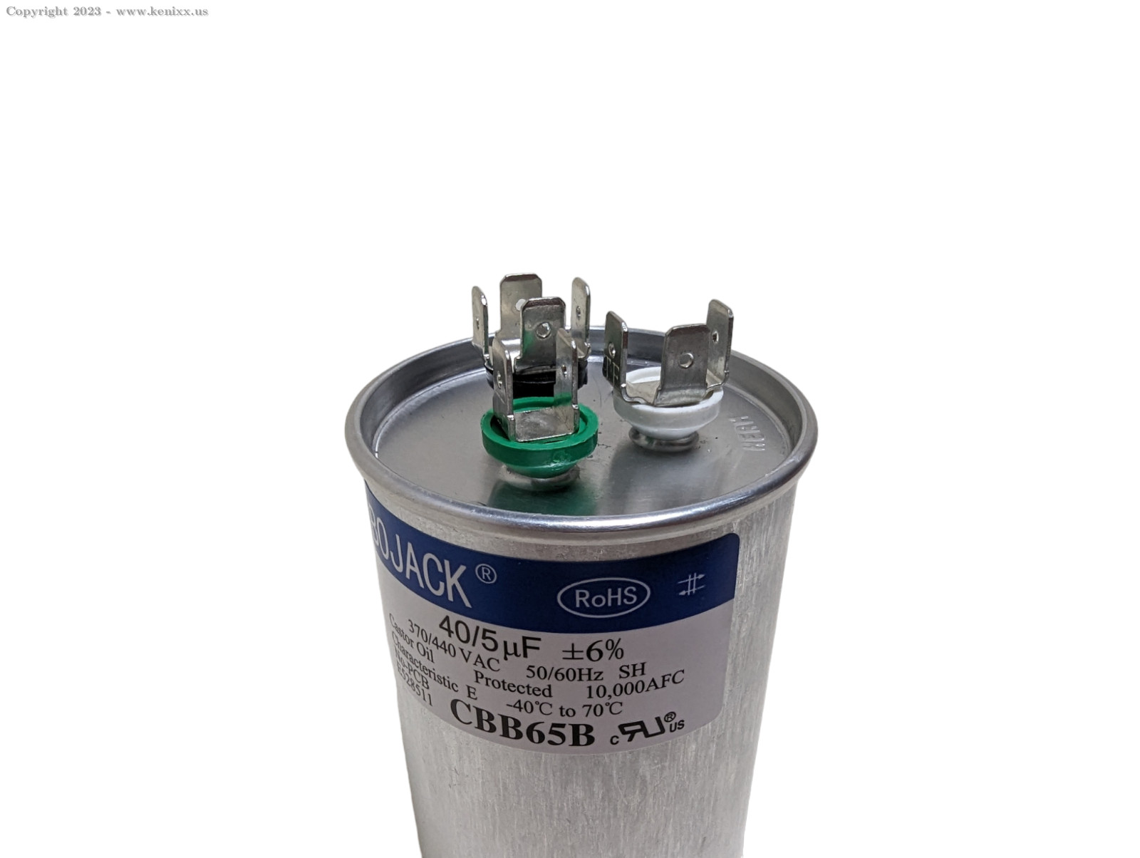BOJACK 45+5 uF 45/5 MFD t670V/440VAC CBB65 Dual Run Circular Start Capacitor