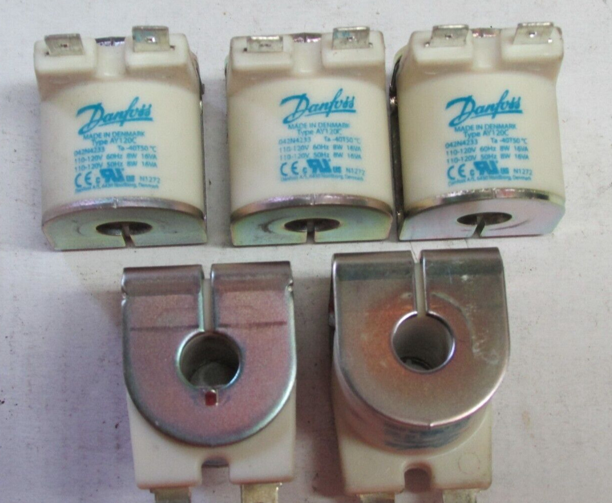 Danfoss Solenoid Coil 110-120V 50/60HZ 8W 042N4233 / Same as 04N4234 (Lot of 5)
