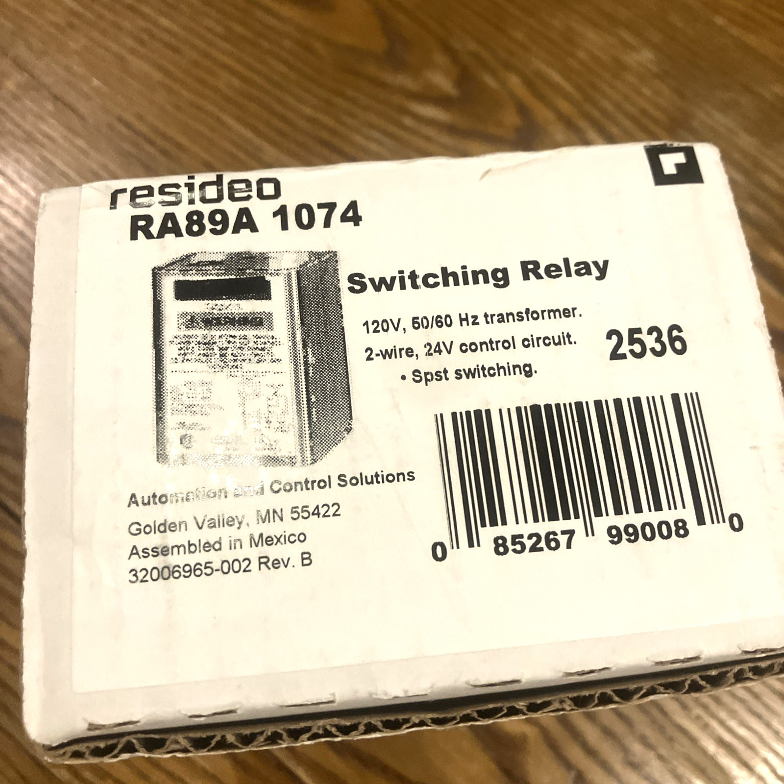 Honeywell RA89A1074, 24 V Switching Relay Control Circuit | 120V | Free Ship!