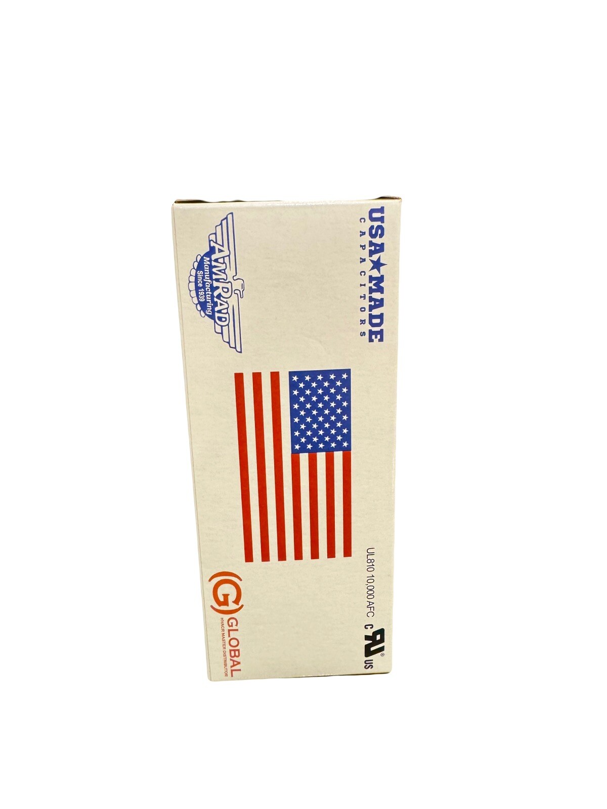 80 + 7.5 MFD AmRad Run Capacitor – Latest Model 370/440VAC – Genuine USA Made