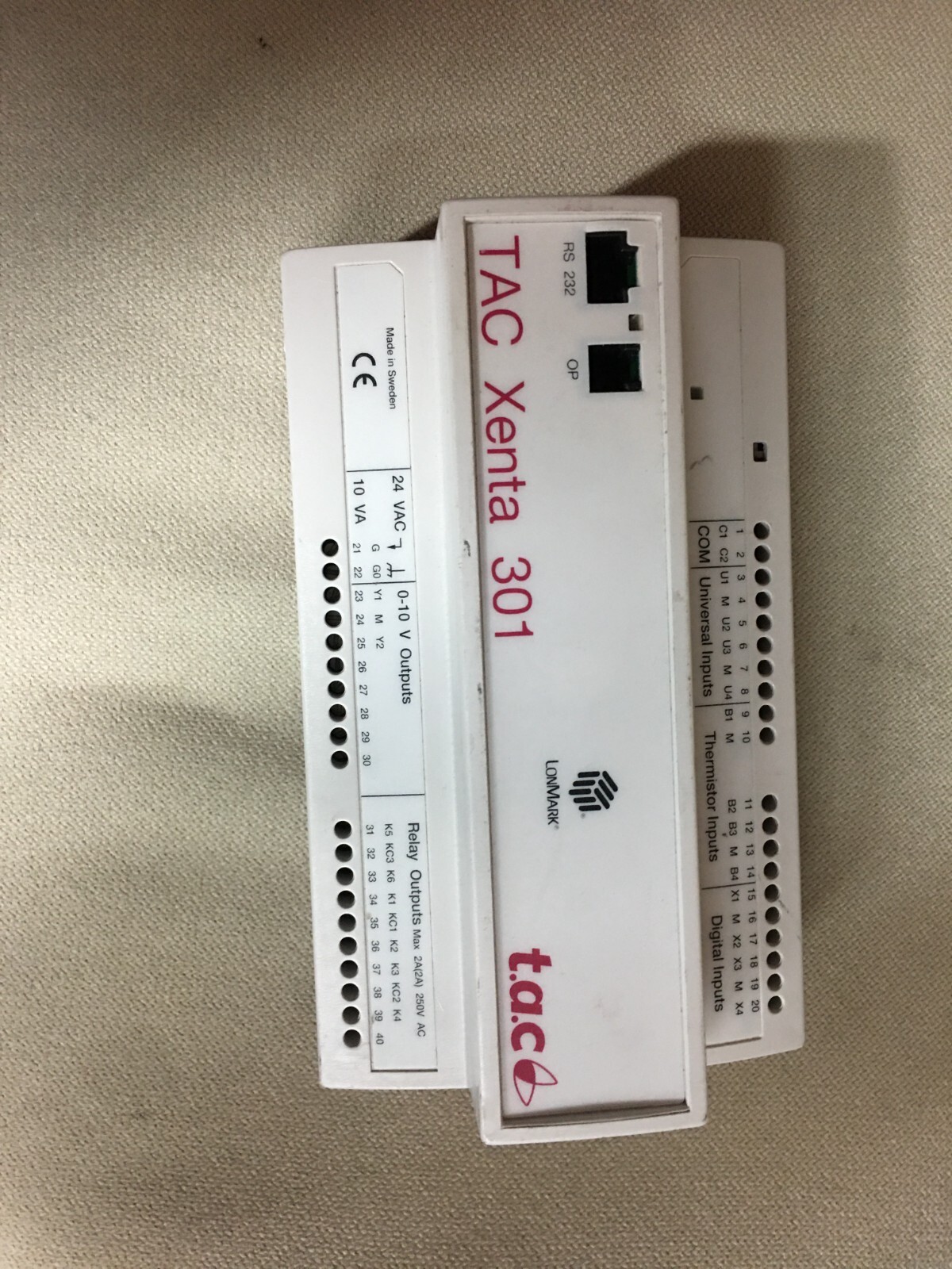 TAC Xenta 301 0-073-0009-2 Schneider Elec Programmable Controller-30 day warty