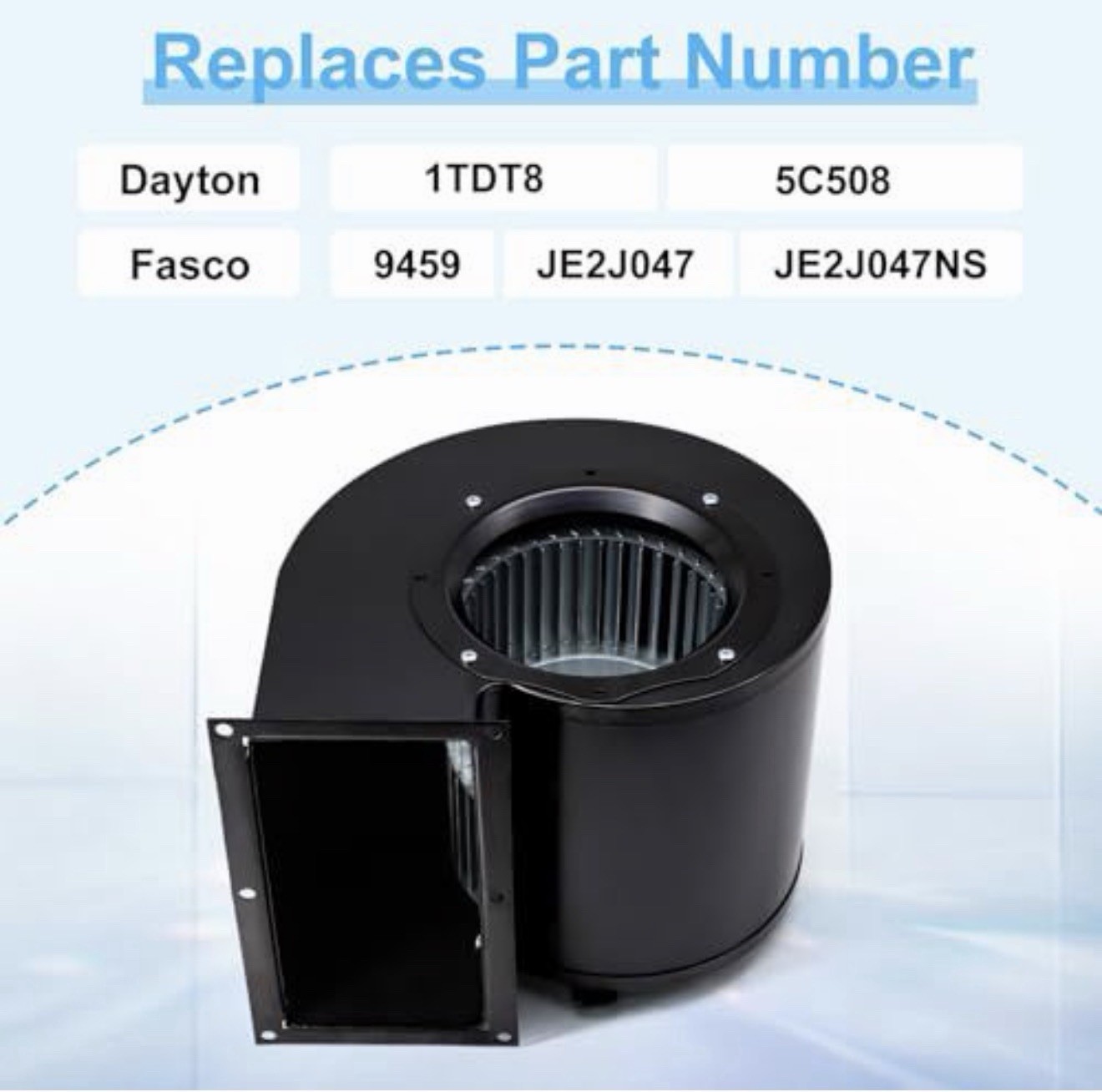 115V Centrifugal Blower Motor w/ Capacitor Replaces Dayton/Fasco 1TDT8
