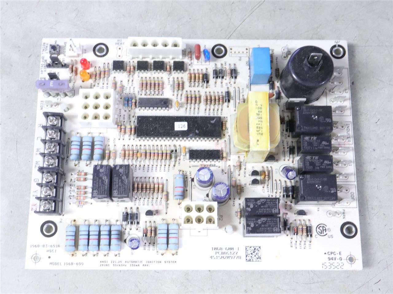 GOODMAN 1068-600-I Control Circuit Board Automatic Ignition System PCBAG127