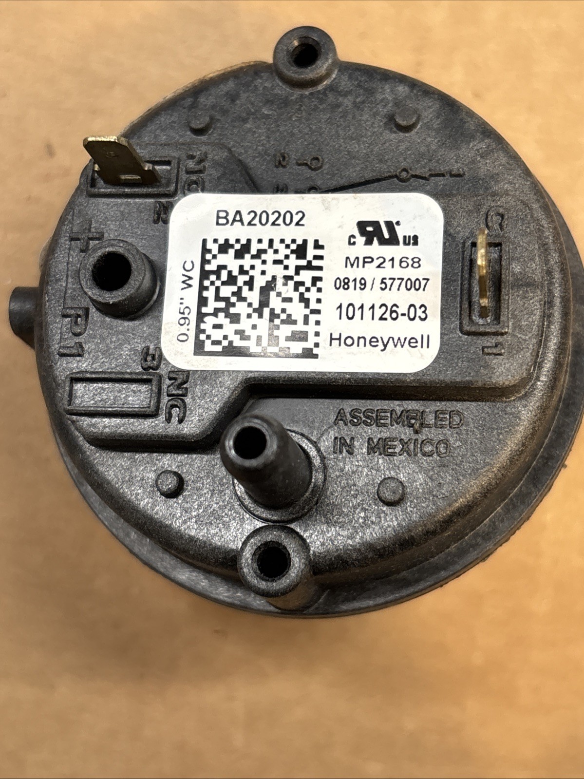 OEM HONEYWELL BA20202 DUAL FURNACE PRESSURE SWITCH HVAC