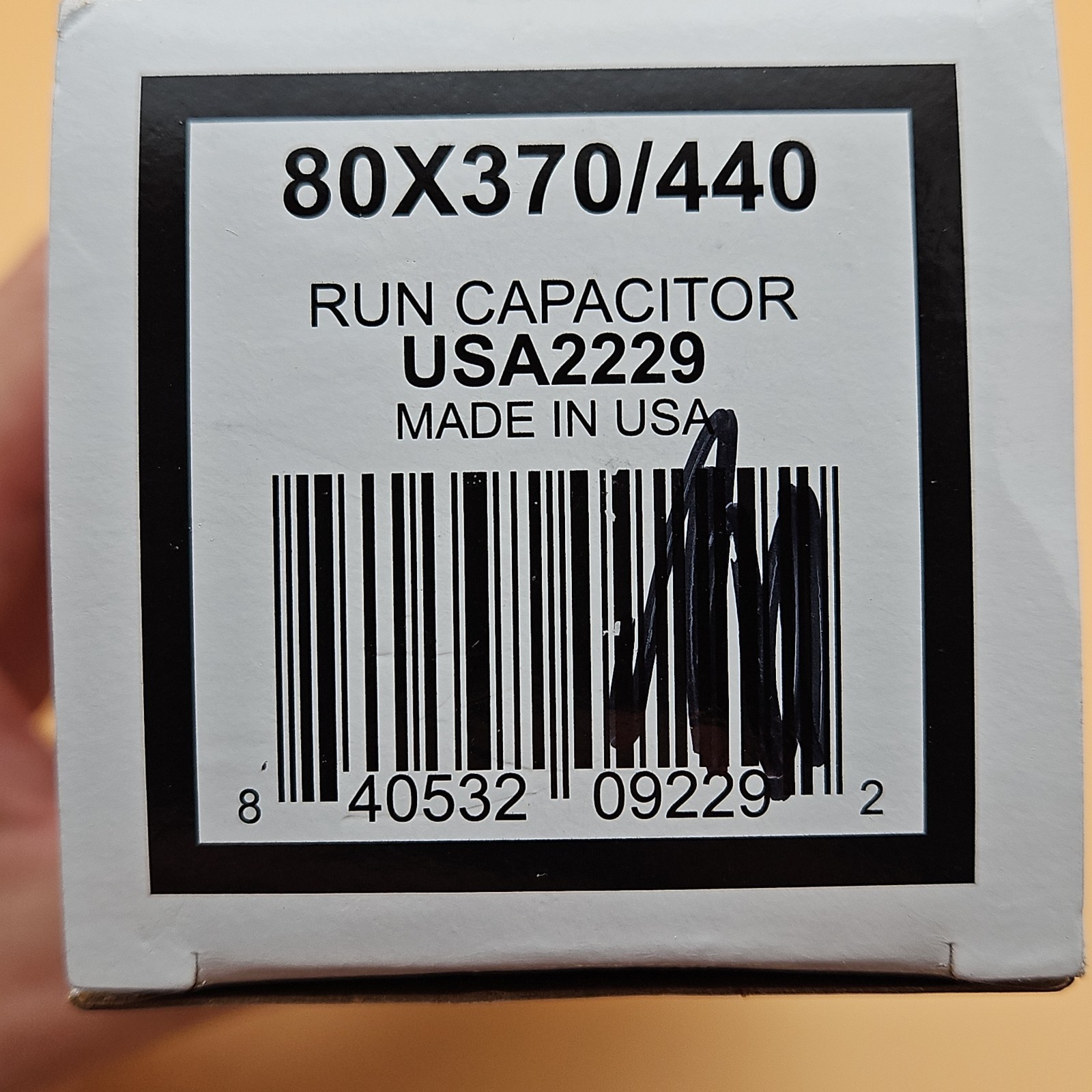AmRad 80X370/440 Run Capacitor USA2229 Brand New