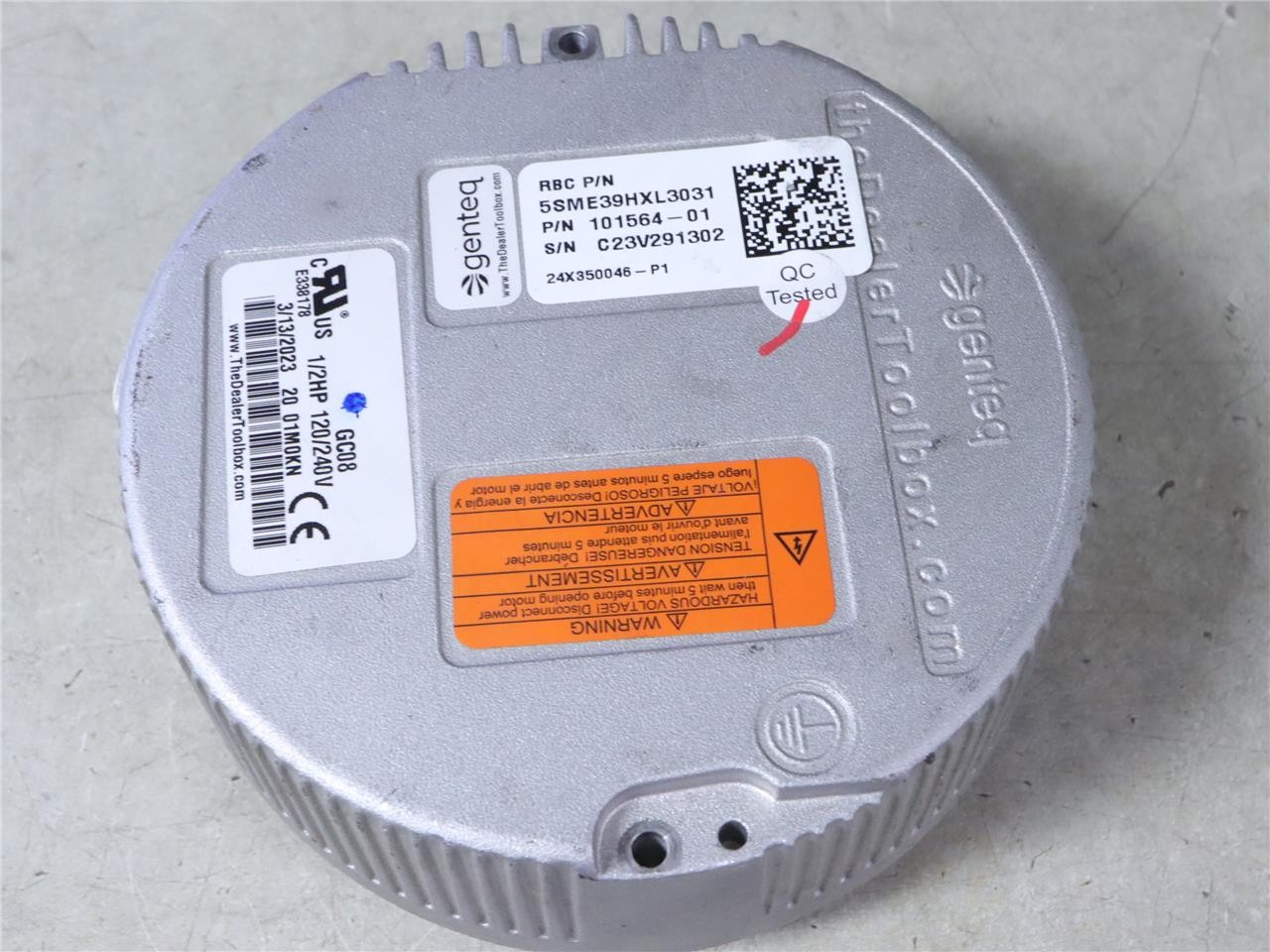 Genteq ECM for 5SME39HXL3031 1/2HP 120/240V 101564-01 CCW