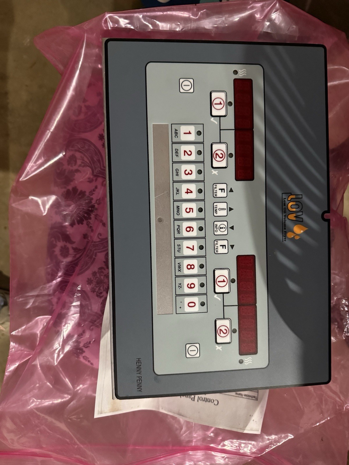 Henny Penny LOV Control Board 746204 24 VAC Corded Electric