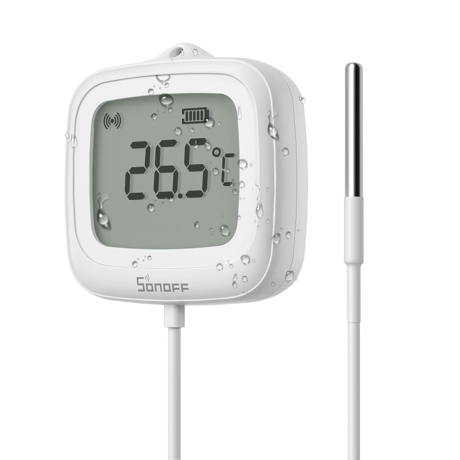 Stainless Steel Probe Temp Sensor, APP Monitoring, -40~115°C