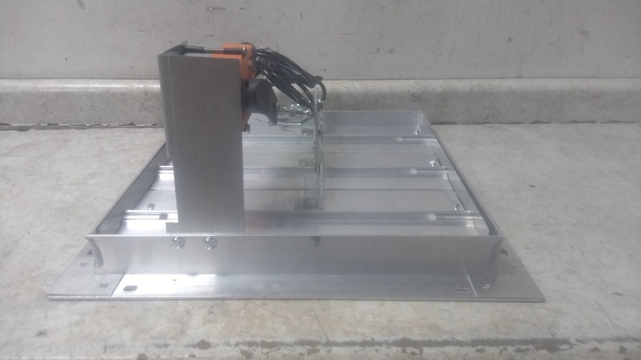 Dayton 4C560 17 In Rough Opening Length/Width 100/240V Motorized Control Damper