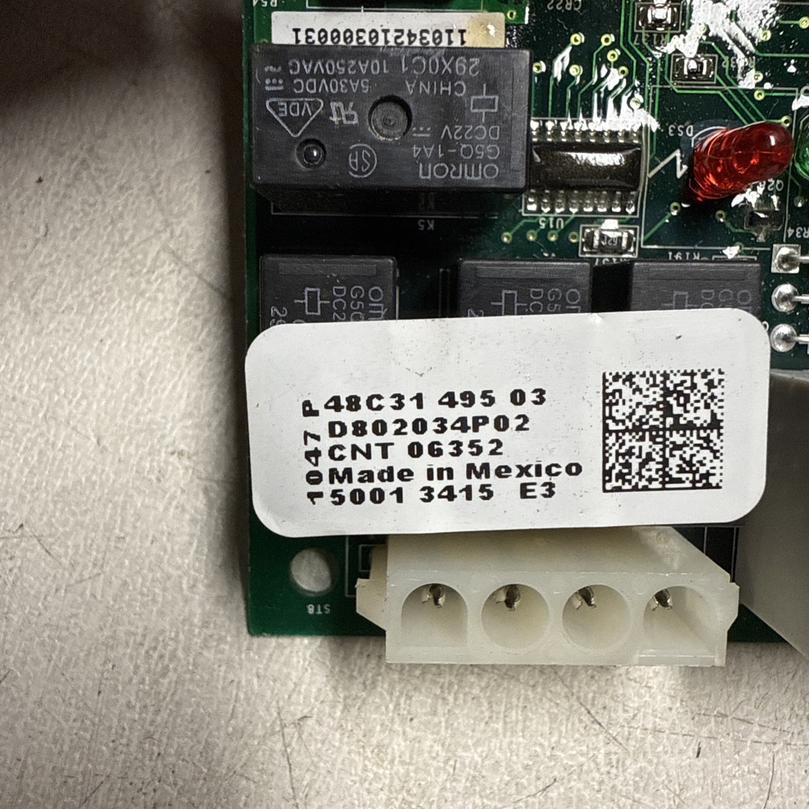 Emerson Control Board – Part # D802034P02 48C31-495-93 CNT05173 |BK1400