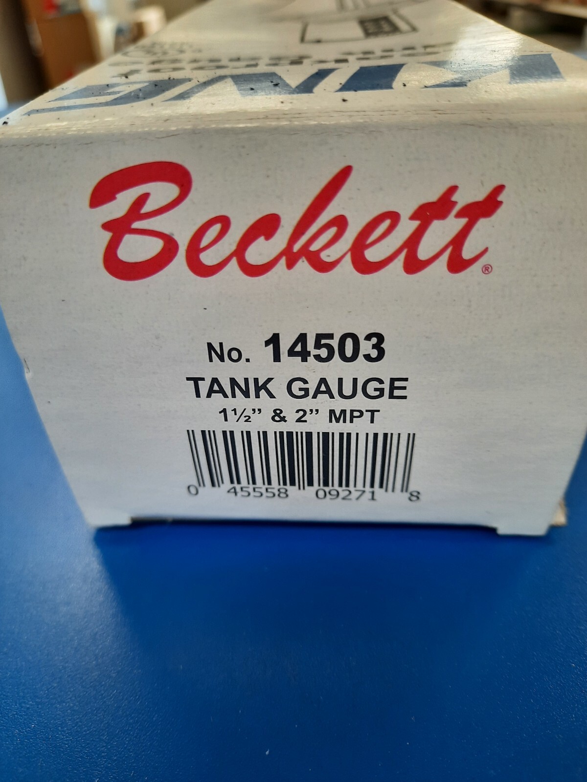 BECKETT – 14503 TANK GAUGE 1-1/2″ & 2″ NPT – HORIZONTAL 26-27″ TANK