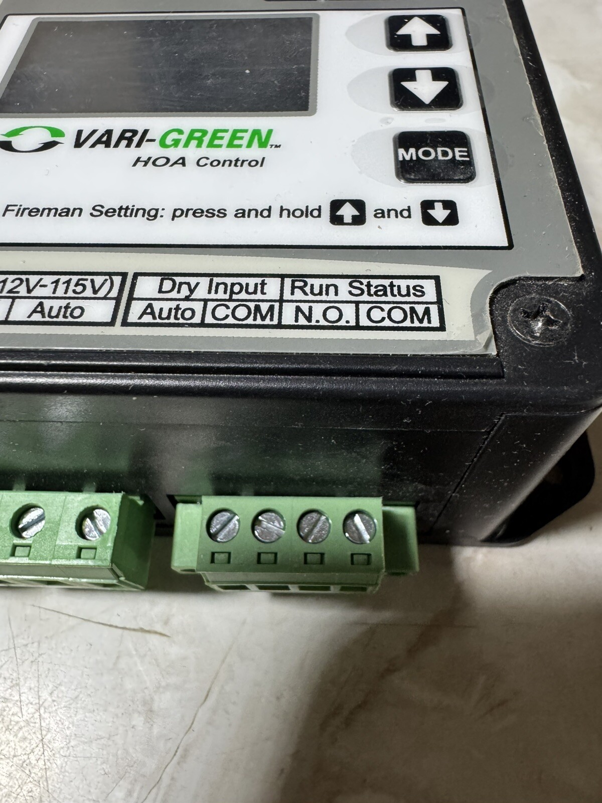 Greenheck 387186 Vari-Green HOA Control 100-277VAC 50/60 Hz Brand New No Reserve