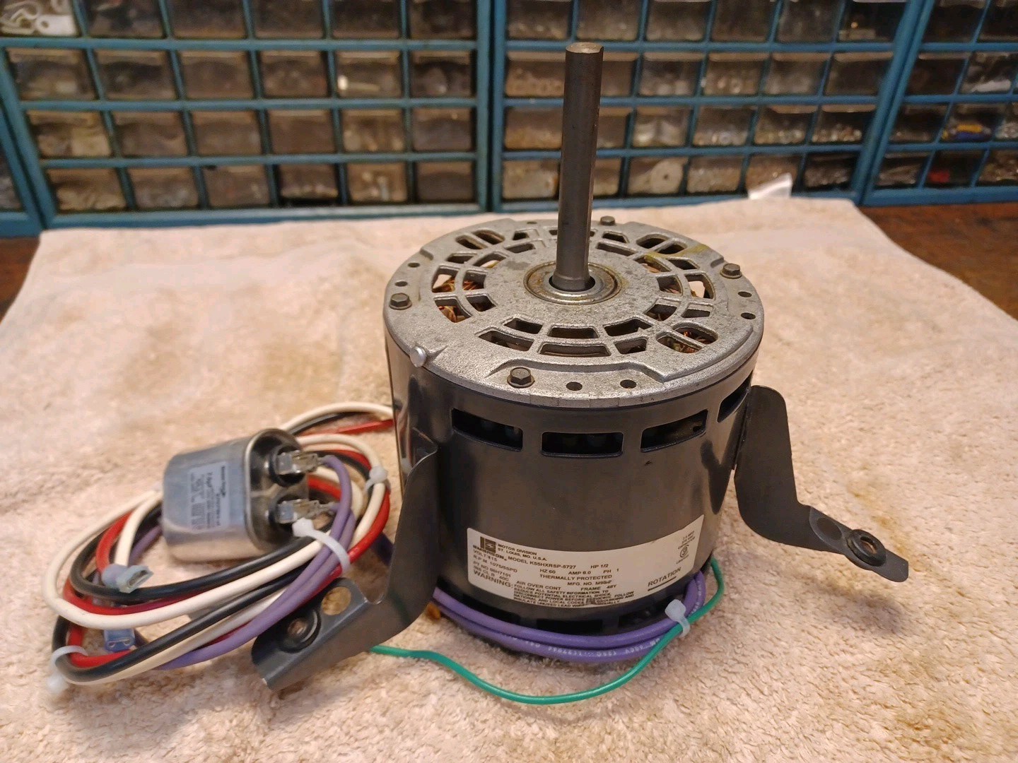 EMERSON K55HXRSP-5727 Blower Motor Lennox 1/2HP 120V 1075 RPM/5 SPD