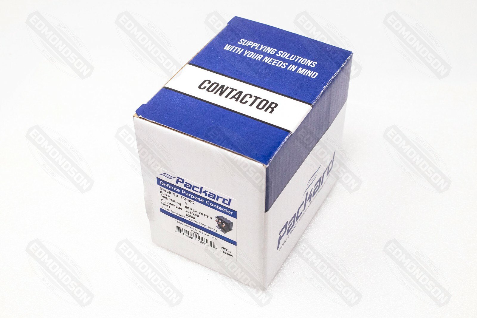 Packard C360C Contactor 3 Pole 60 Amps 208/240 Coil Voltage