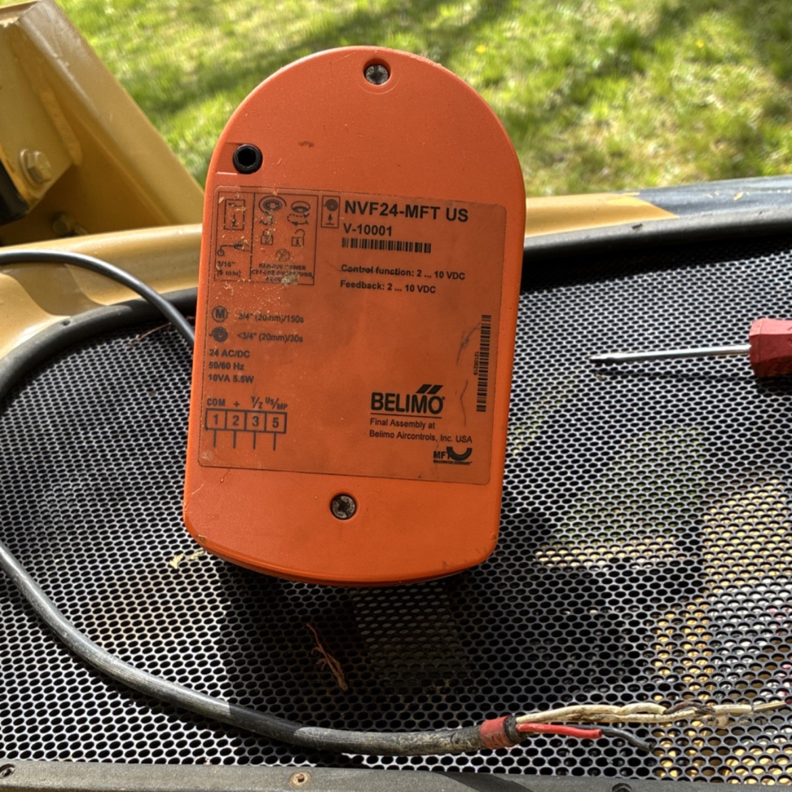 Belimo NVF24-MFT US Damper Actuator Corded Electric 24V MPN NVF24-MFT US