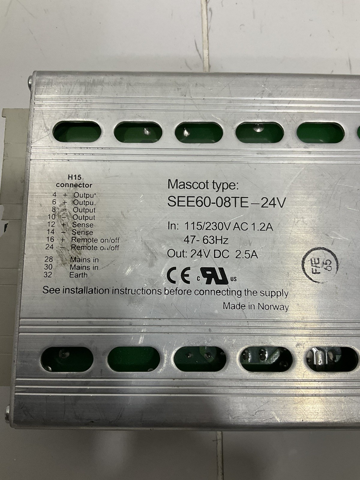 Fireye SEE60-08TE-24V Power Supply Unit 230V , 60-2470-1 , 115 VAC