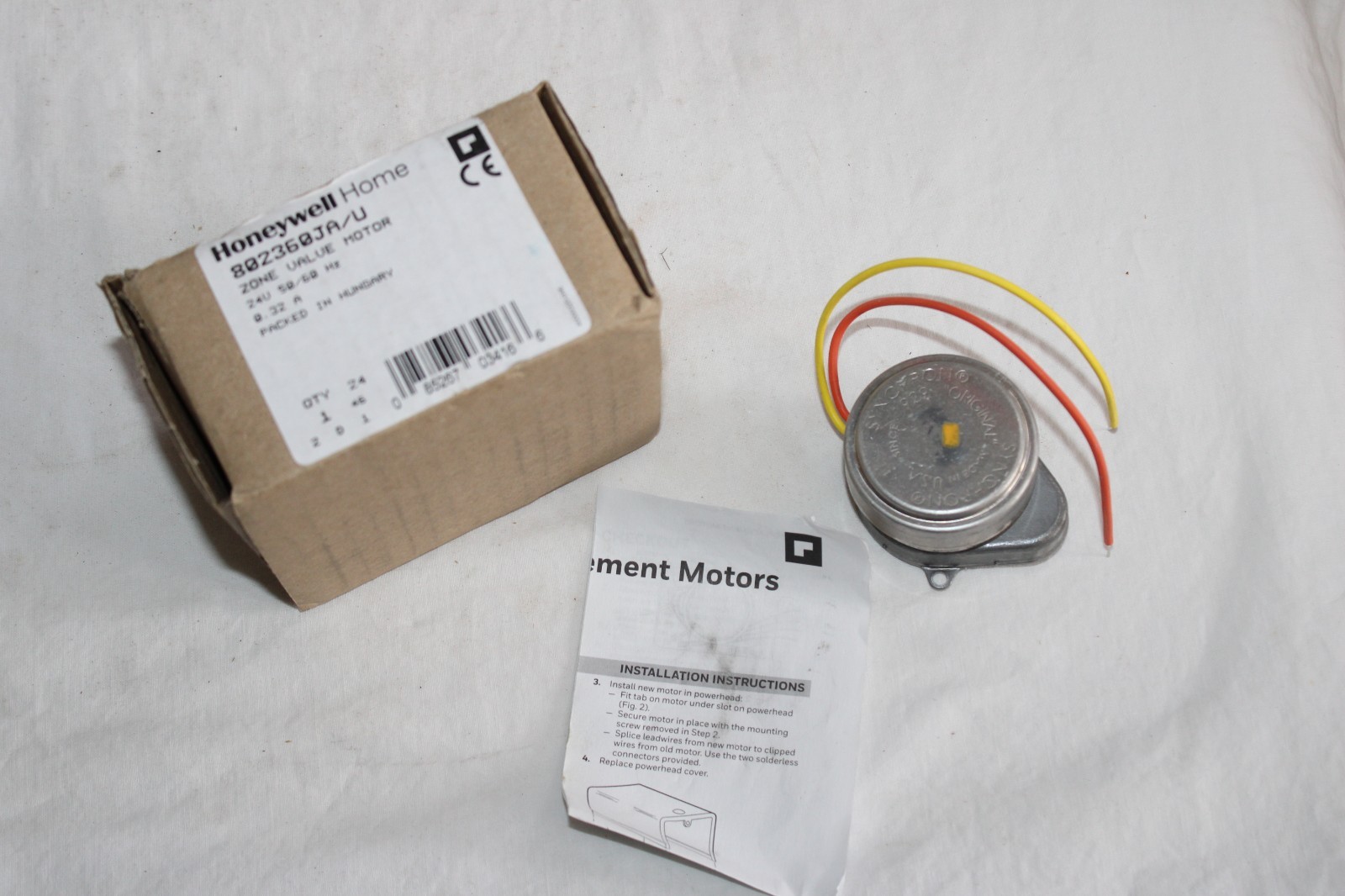 NEW Honeywell Home 802360JA Replacement Motor for V8043 Zone Valves