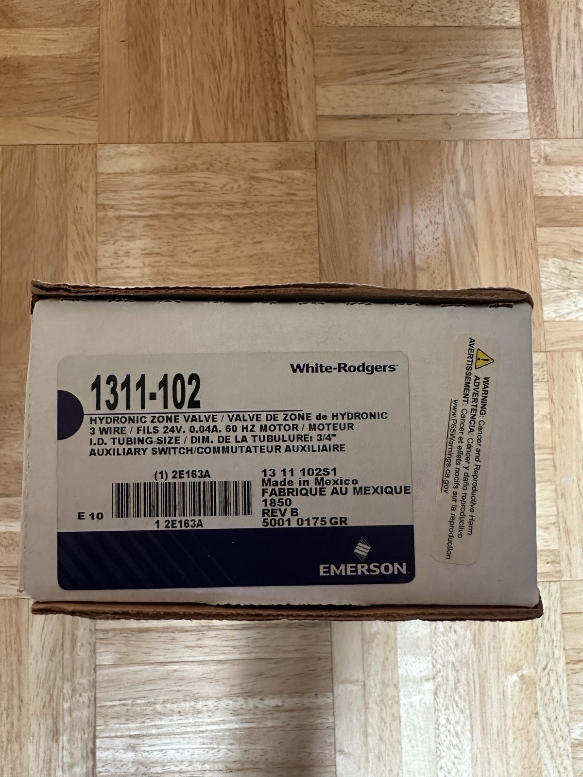 White-Rodgers 1311-102 Hydronic Zone Valve 3/4″ 50 PSI Three-Wire